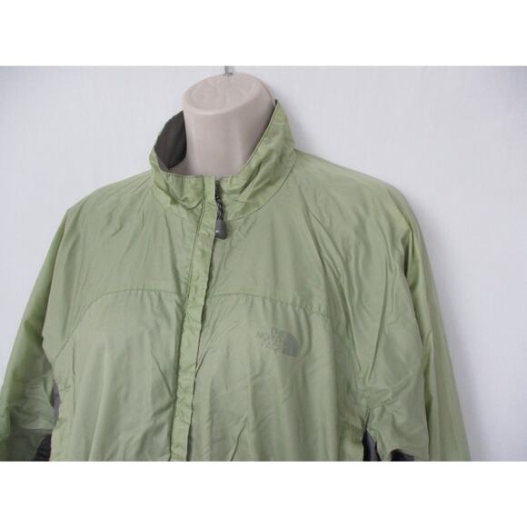 The North Face Jacket Women Large Green Stow Pocket Packable Lightweight Ripstop - Picture 2 of 16